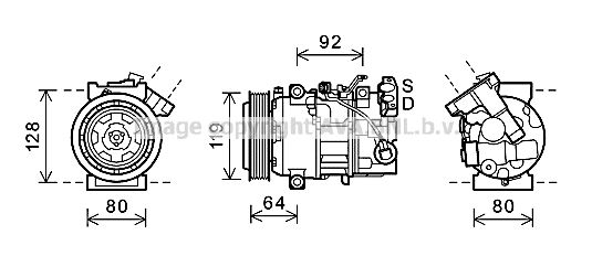 AVA QUALITY COOLING Kompressor,kliimaseade RTAK492